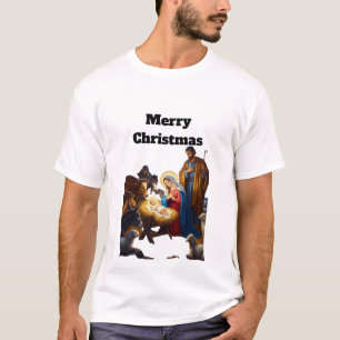 Camiseta Noche Santa de Paz El Resplandor del Nacimiento No
