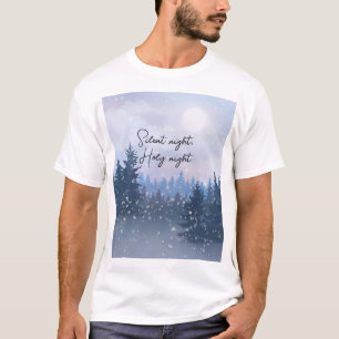 Camiseta Noche Santa Noche Mágica Ilustracion de invierno