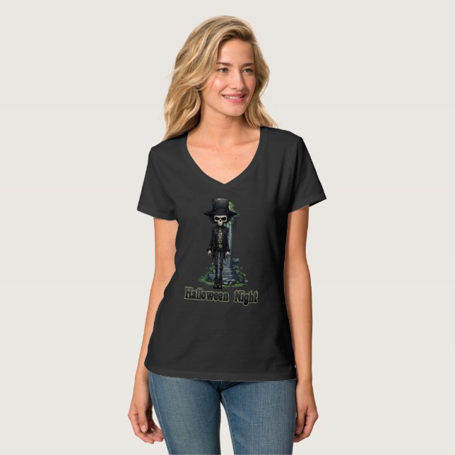 Camiseta Noche Skull Halloween (Anverso completo)