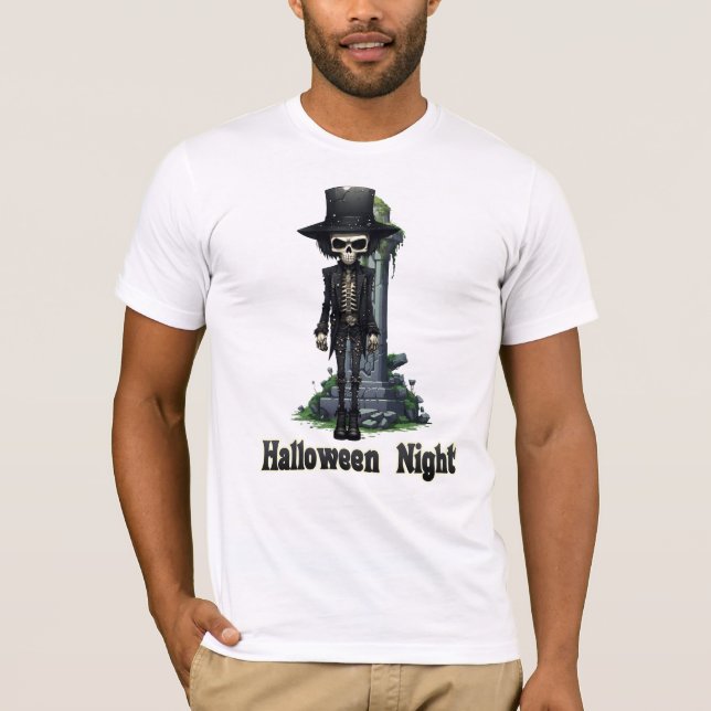 Camiseta Noche Skull Halloween (Anverso)
