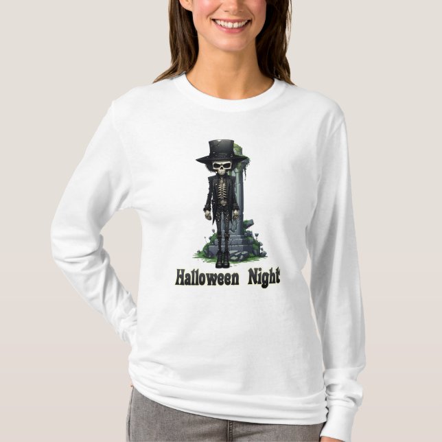 Camiseta Noche Skull Halloween (Anverso)