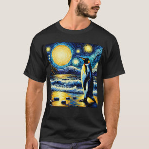 Camiseta Noche Starry Penguin Van Gogh Lover