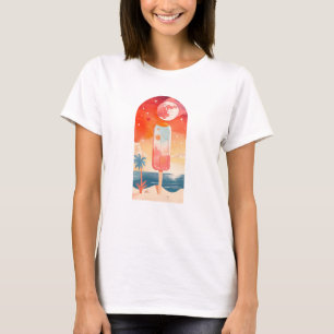 Camiseta Noche tropical de verano estrellada