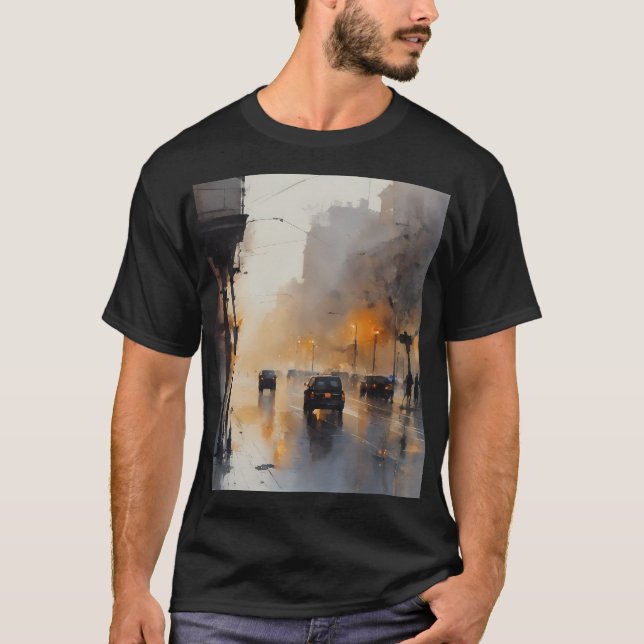 Camiseta Noche urbana Misty (Anverso)