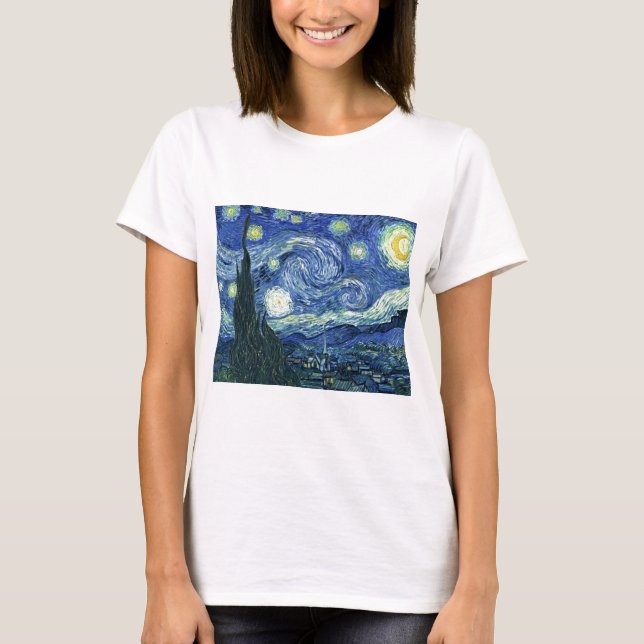Camiseta Noche Van Gogh Starry (Anverso)