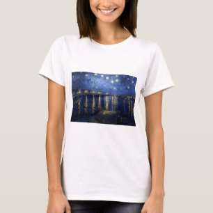 Camiseta Noche Van Gogh Starry Sobre Rhone
