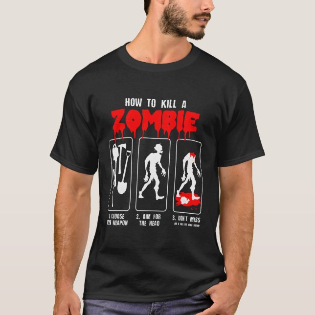 Camiseta Noche Zombie Apocalypse Zombie Halloween (Anverso)