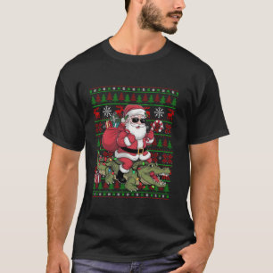 Camiseta Nochebuena alumbra curioso el cocodrilo de Santa R