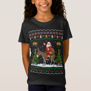 Camiseta Nochebuena de burro feo regalo de Papá Noel