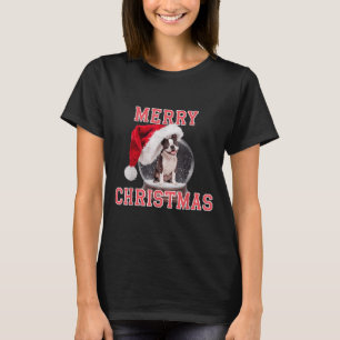 Camiseta Nochebuena de nieve Bulldog francés Navidades