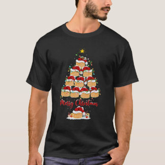 Camiseta Nochebuena de panqueques con encanto Santa Pancake