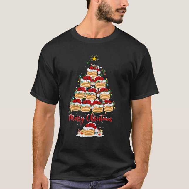 Camiseta Nochebuena de panqueques con encanto Santa Pancake (Anverso)
