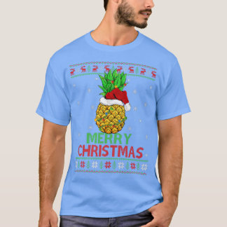 Camiseta Nochebuena de piña alumbrada por piña morera C