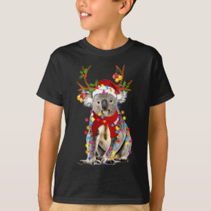 Camiseta Nochebuena de renos de Koala enciende Feliz Navida