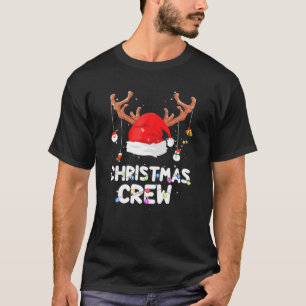 Camiseta Nochebuena de renos de Santa Hat alumbra a la Navi