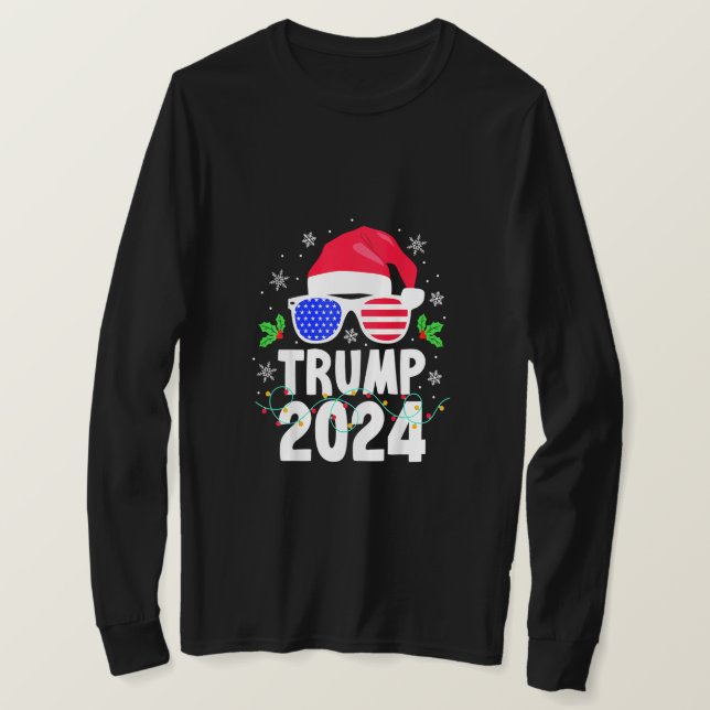 Camiseta Nochebuena de Trump 2024 alude a Navidades diverti (Anverso del diseño)