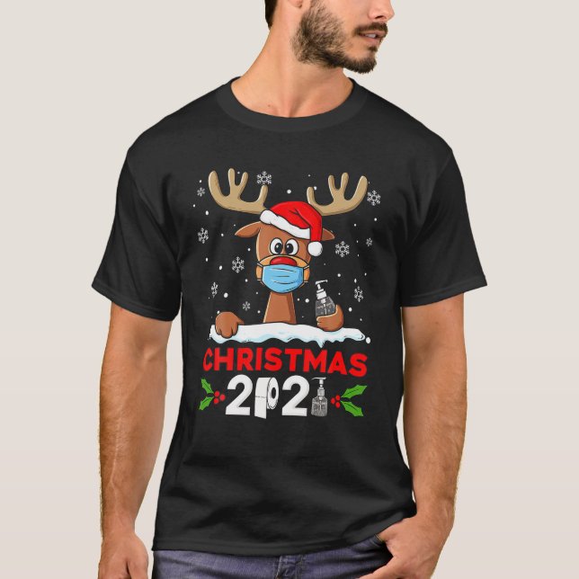 Camiseta Nochebuena divertida de renos con Navidades de cer (Anverso)