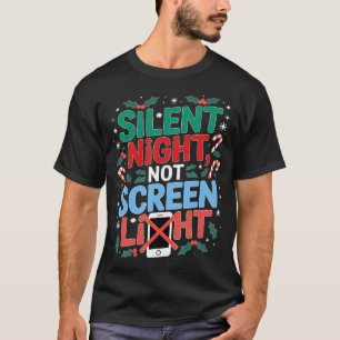 Camiseta Nochebuena Divertida Navidad Silenciosa Sin Pantal