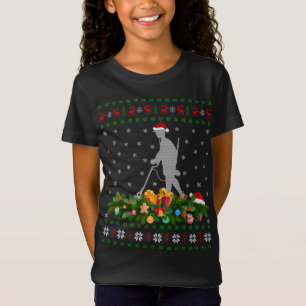 Camiseta Nochebuena divertida Santa Hat Metalizado Detectan