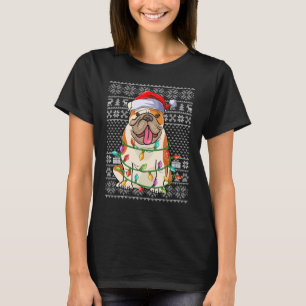 Camiseta Nochebuena dulce estilo Santa American Bulldog Chr