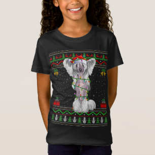 Camiseta Nochebuena, dulce estilo Santa China Creste Perro