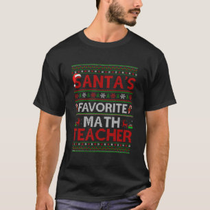 Camiseta Nochebuena fea iluminando al profesor favorito de