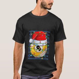 Camiseta Nochebuena fúnebre alumbrado Billiard 9 Ball C
