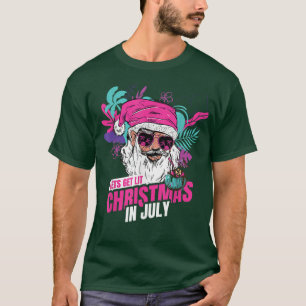 Camiseta Nochebuena hawaiana divertida para recibir una fel