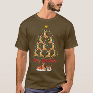 Camiseta Nochebuena iluminante que coincide con el pastor d