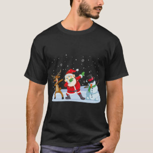 Camiseta Nochebuena navidad de reno de Santa Claus