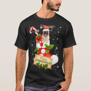 Camiseta Nochebuena navideña ilumina a Santa Reindeer
