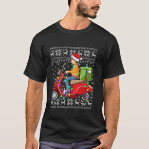 Camiseta Nochebuena sudorosa alumbra a divertida marcha en