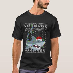 Camiseta Nochebuena sudorosa enciende a Navidades del tibur