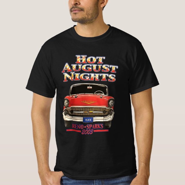 Camiseta noches calientes de agosto (Anverso)