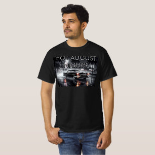 Camiseta Noches Calurosas de Agosto Crucero de Autos Clásic