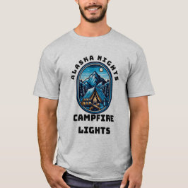 Camiseta Noches de Alaska, luces de fuego
