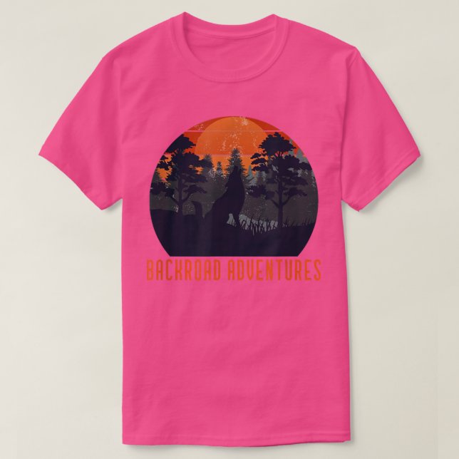 Camiseta Noches de aventuras en segundo plano (Diseño del anverso)