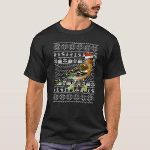 Camiseta Noches de estilo dulce feo alumbran pájaro Santa W