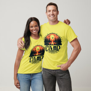 Camiseta Noches de fuego en medio de bosques de pino