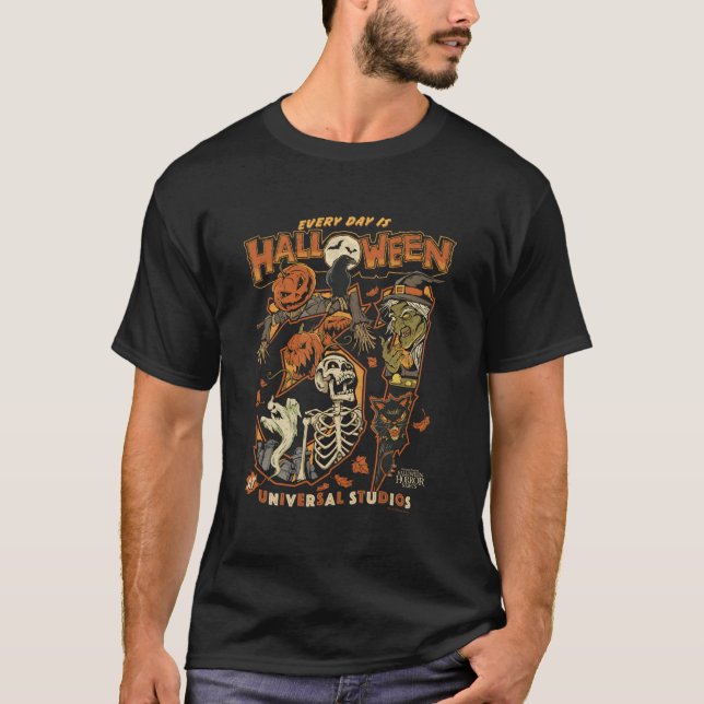Camiseta Noches de horror de Halloween Cuando Cada Día Es H (Anverso)