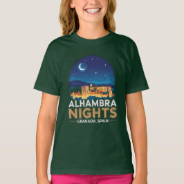 Camiseta Noches de la Alhambra - Granada España Viaje Arte