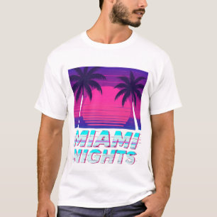 Camiseta Noches de Miami Vibes de Ciudad Neon