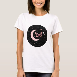 Camiseta Noches de Sueños Lunares y Mariposas