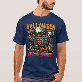 Camiseta Noches de terror de Halloween familia de películas