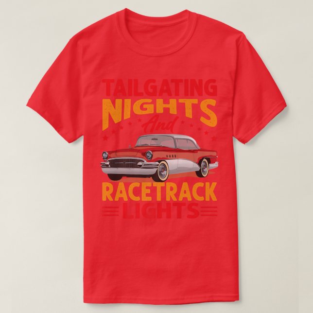 Camiseta Noches De Tronco Y Luces De Racetrack - Carreras - (Diseño del anverso)