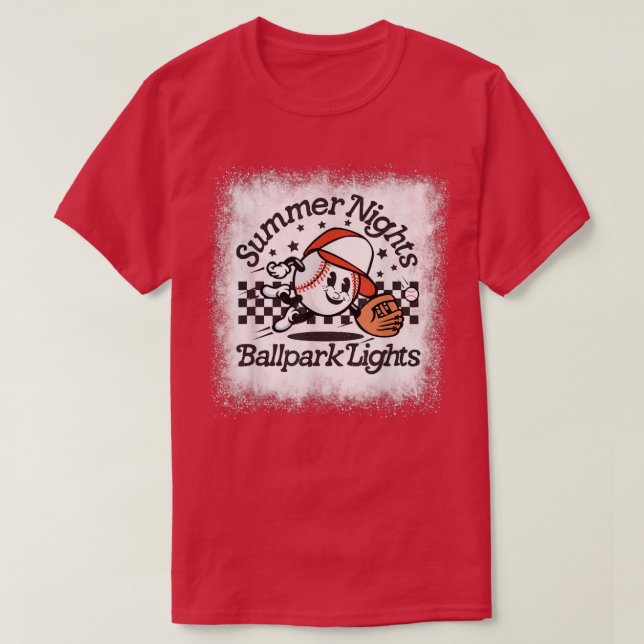 Camiseta Noches De Verano Alegres Luces De Baloncesto Ga De (Diseño del anverso)