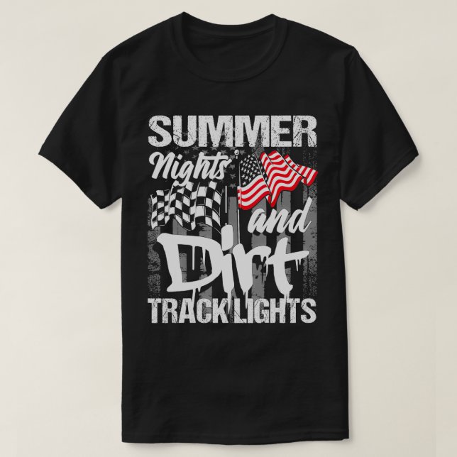 Camiseta Noches De Verano Y Luces De Vía Sucia Carreras De  (Diseño del anverso)