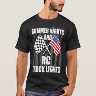 Camiseta Noches de verano y Rc Track light Slot Carros Toy