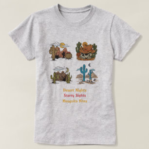 Camiseta Noches del Desierto, Vistas Estrelladas, Picaduras