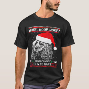 Camiseta Noches divertidas de los Navidades Woof Cocker Spa